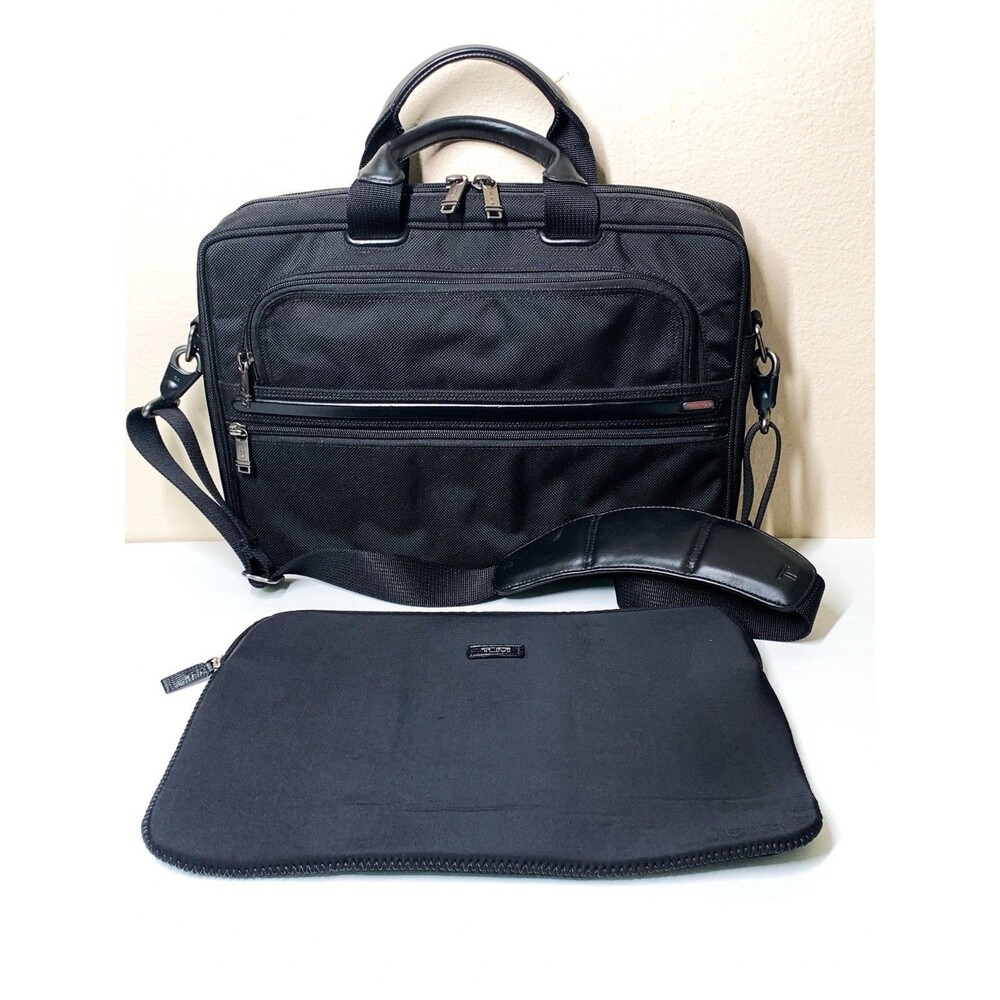 Tumi Ballistic Nylon Soft  Travel 15 " Briefcase Laptop Case Black Alpha